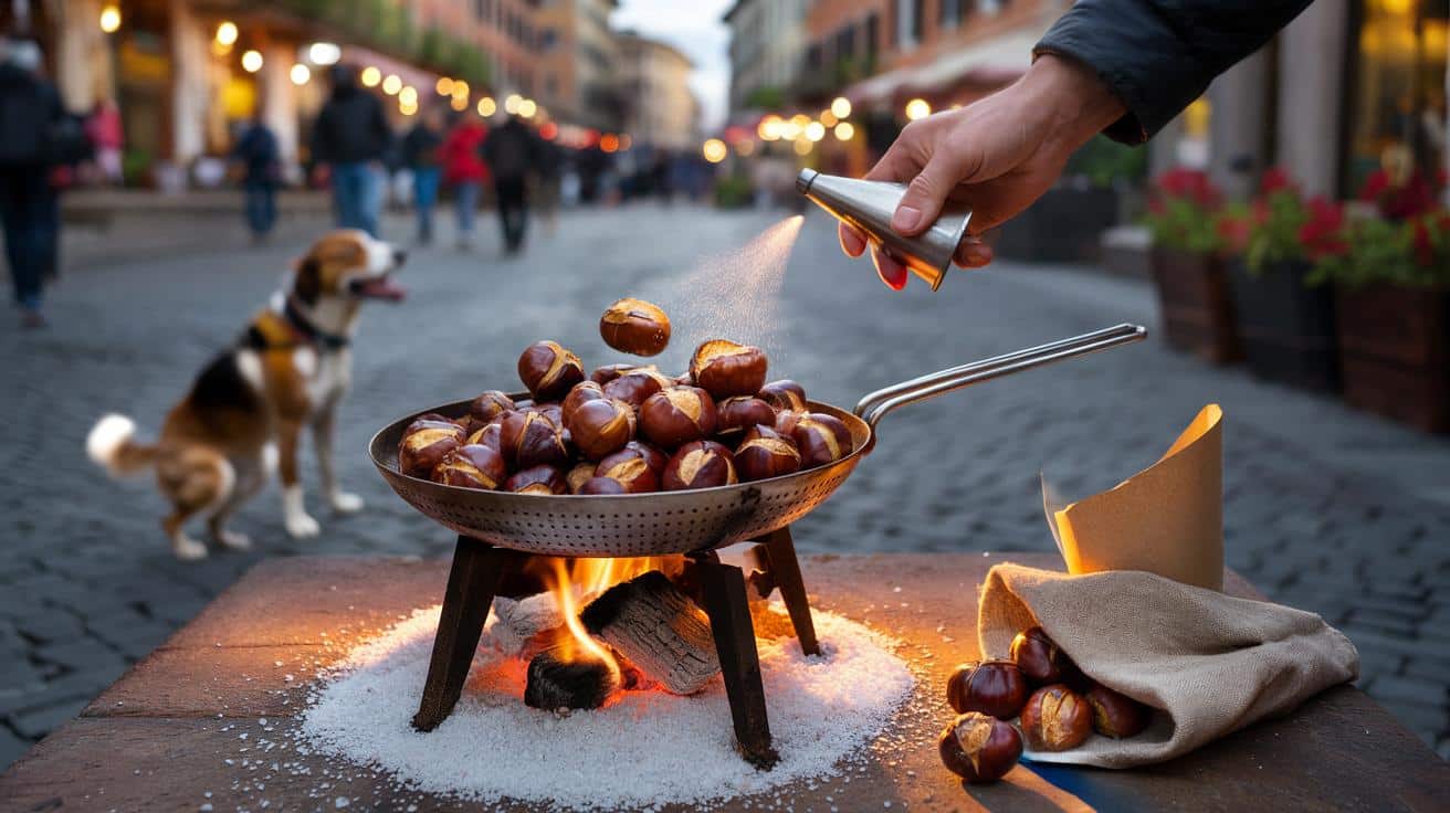 Castagne perfette senza sporcare nulla: il metodo semplice che usano i venditori ambulanti