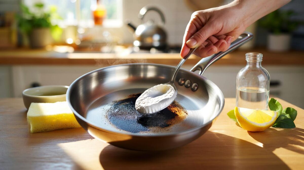 Fondo della padella bruciato addio: “Metti un cucchiaio di questo e torna come nuova”