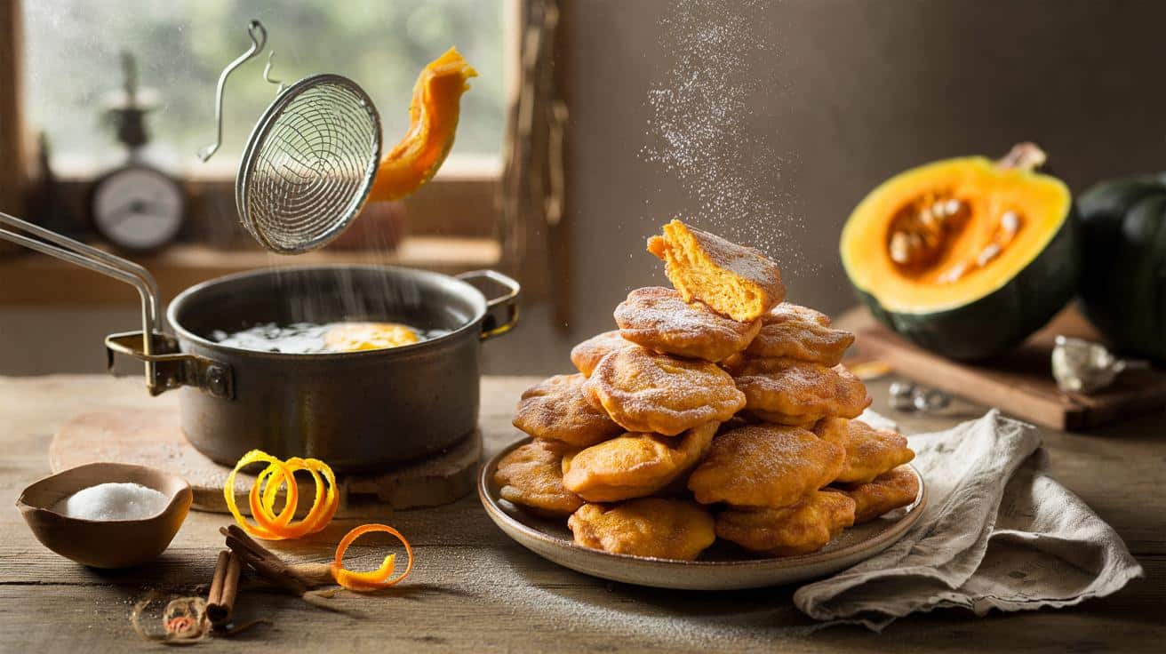 Frittelle di zucca dolci morbidissime