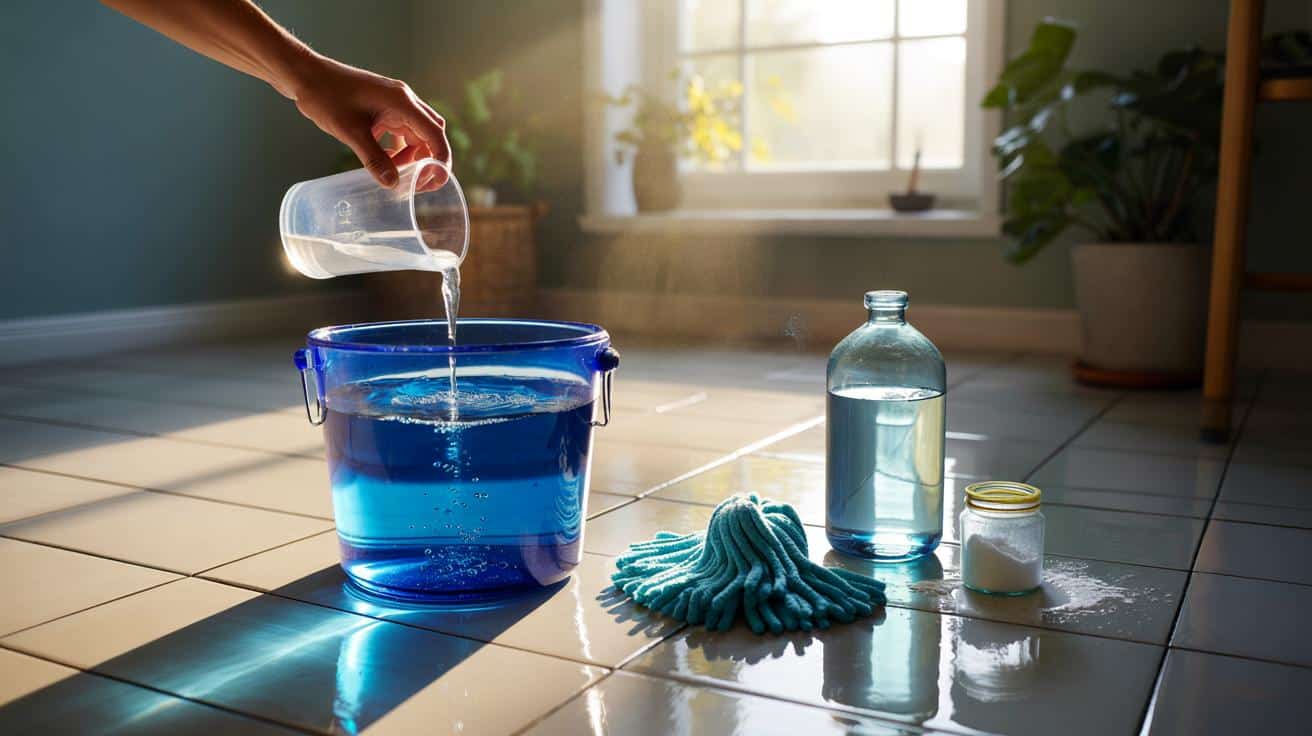 Ho provato questo trucco naturale per lucidare il pavimento: “Versane un misurino nel secchio e guarda il risultato”