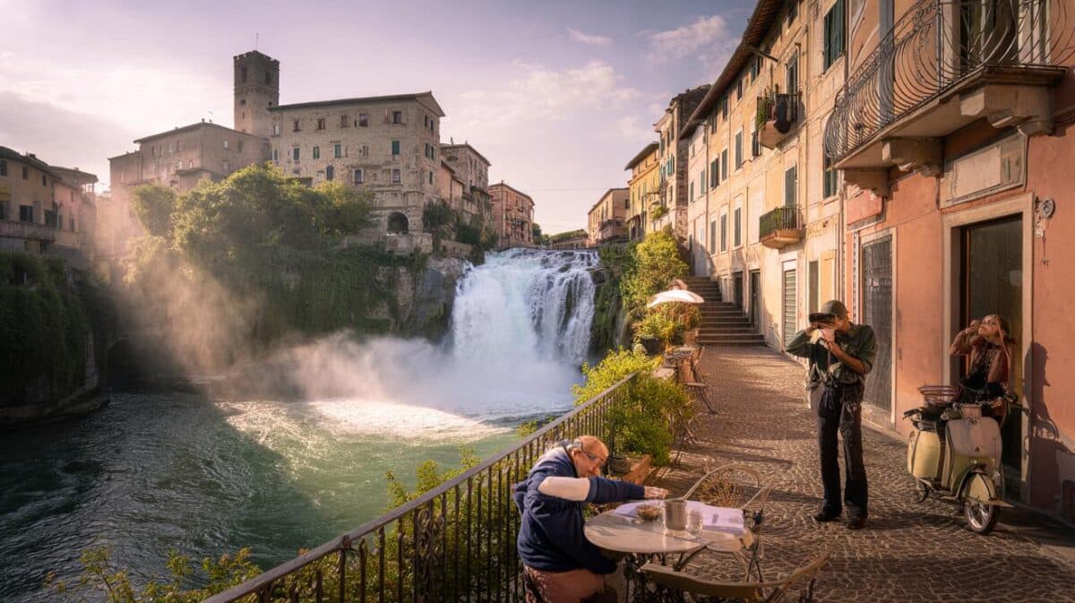 Il borgo con la cascata più spettacolare in Italia: che meraviglia della natura, in pieno centro storico