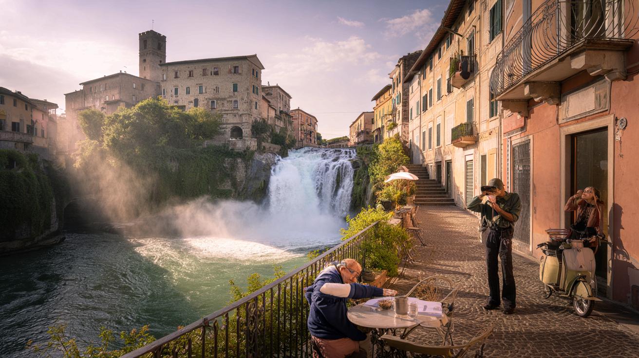 Il borgo con la cascata più spettacolare in Italia: che meraviglia della natura, in pieno centro storico