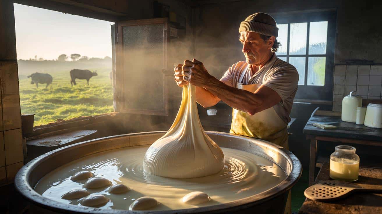 La storia di Mimmo La Vecchia, il casaro che trasforma il latte di bufala in oro puro