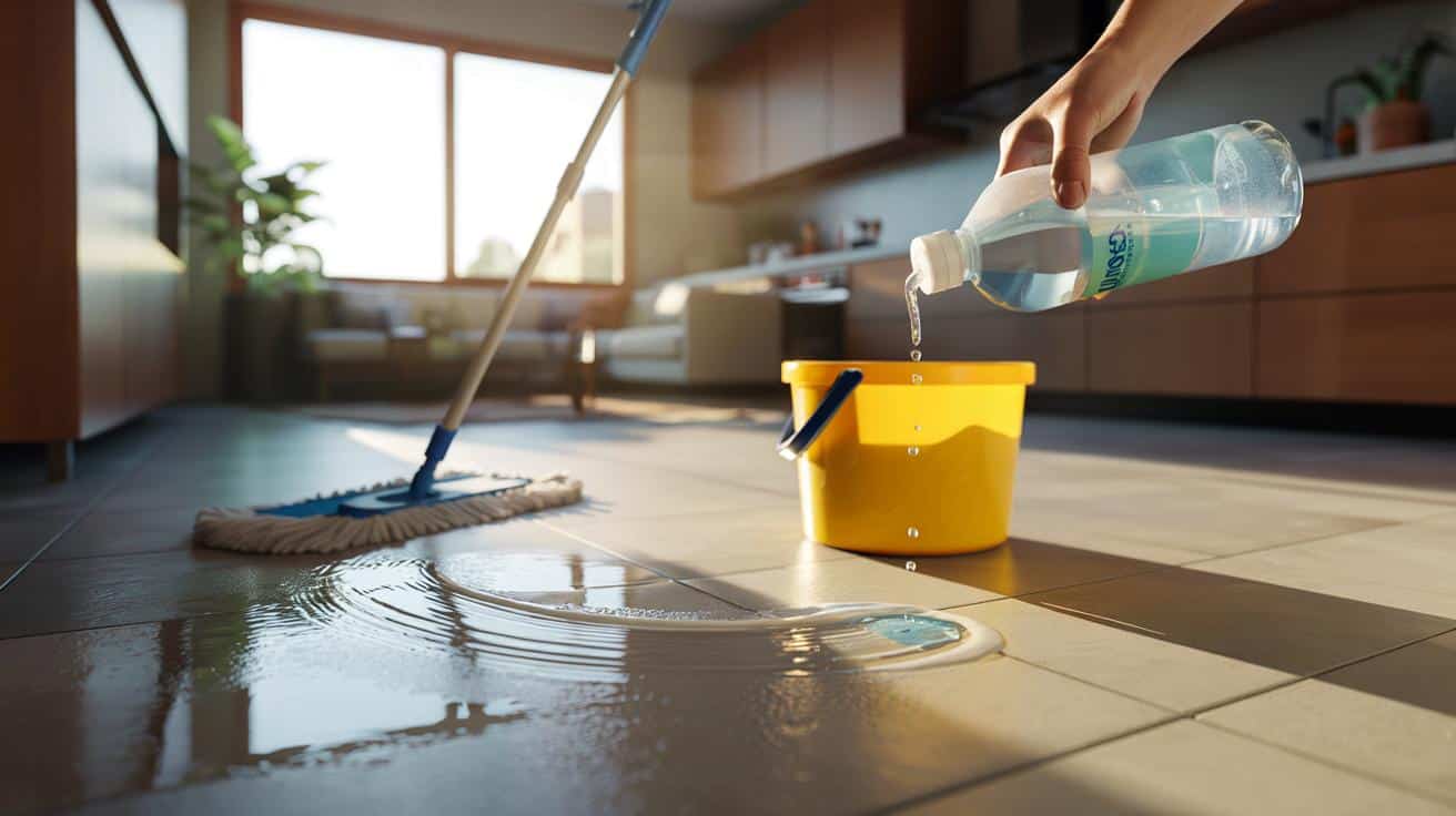 Pavimenti lucidi senza aloni: “Aggiungi un tappino di questo nel secchio dell’acqua”