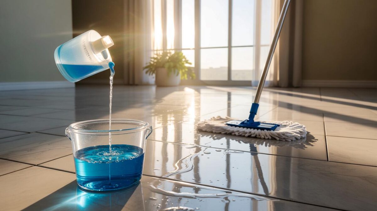 Pavimenti opachi? “Aggiungi un misurino di questo nel secchio e brillano senza risciacquo”