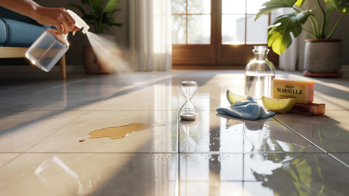 Pavimenti sempre lucidi: “Spruzza questa miscela naturale e asciuga dopo due minuti”