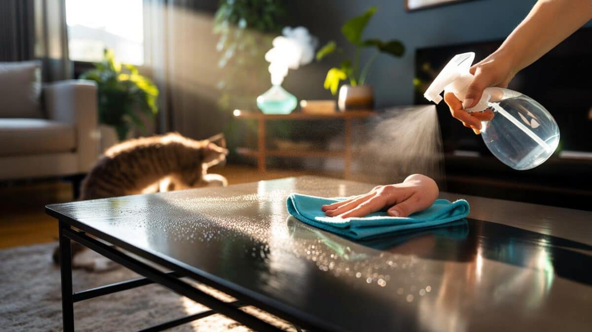 Polvere che torna subito? “Spruzza questo miscuglio sui mobili e dura più a lungo”