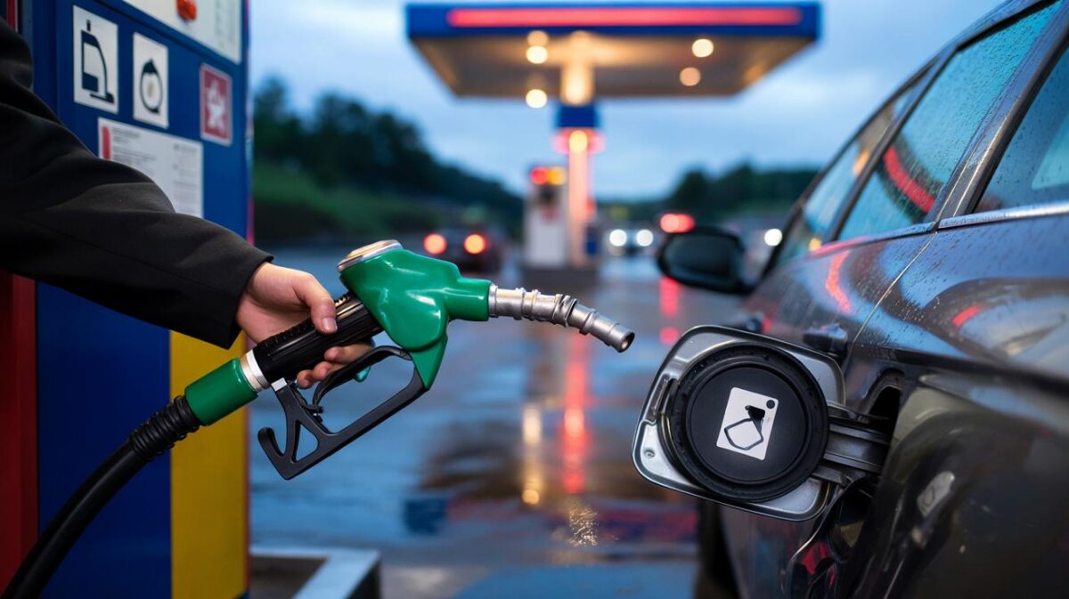 Stavo facendo rifornimento e ho notato un dettaglio sulla pompa: ecco cosa significa davvero