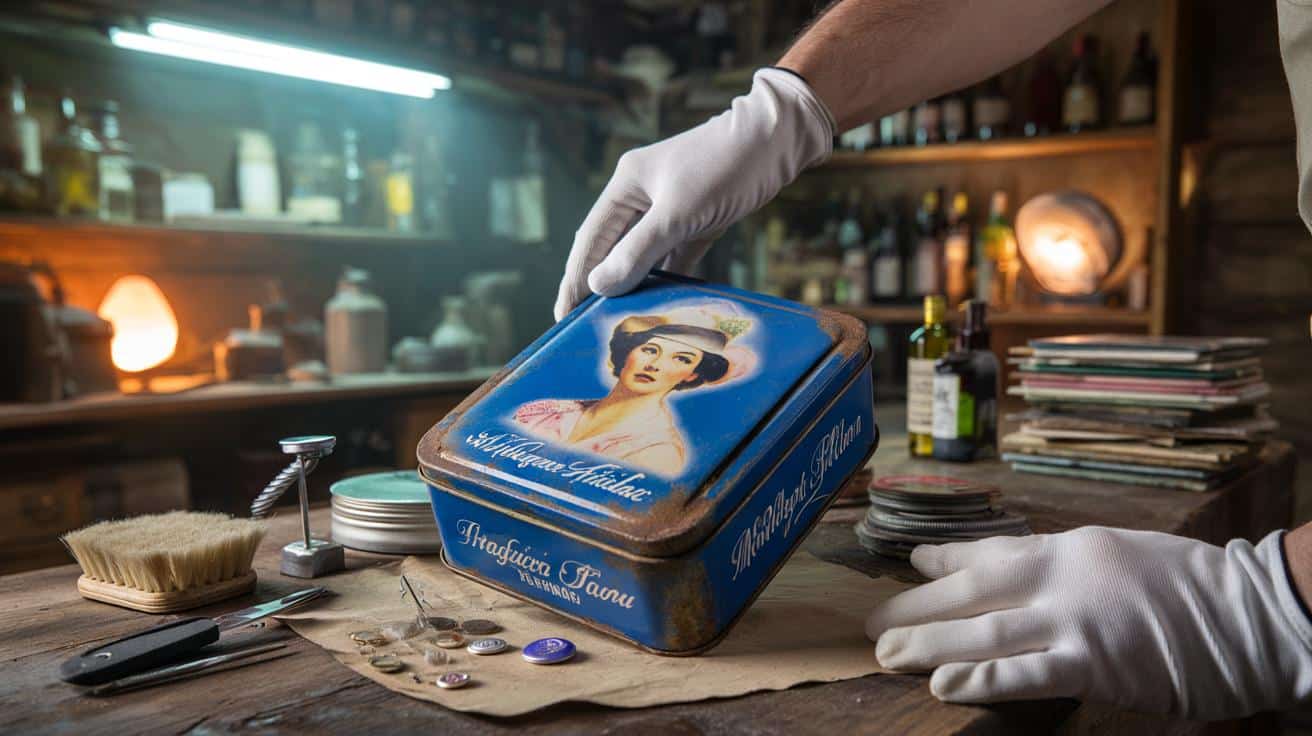 Trova una vecchia scatola di latta in cantina e scopre che vale più di quanto pensasse: era un modello raro
