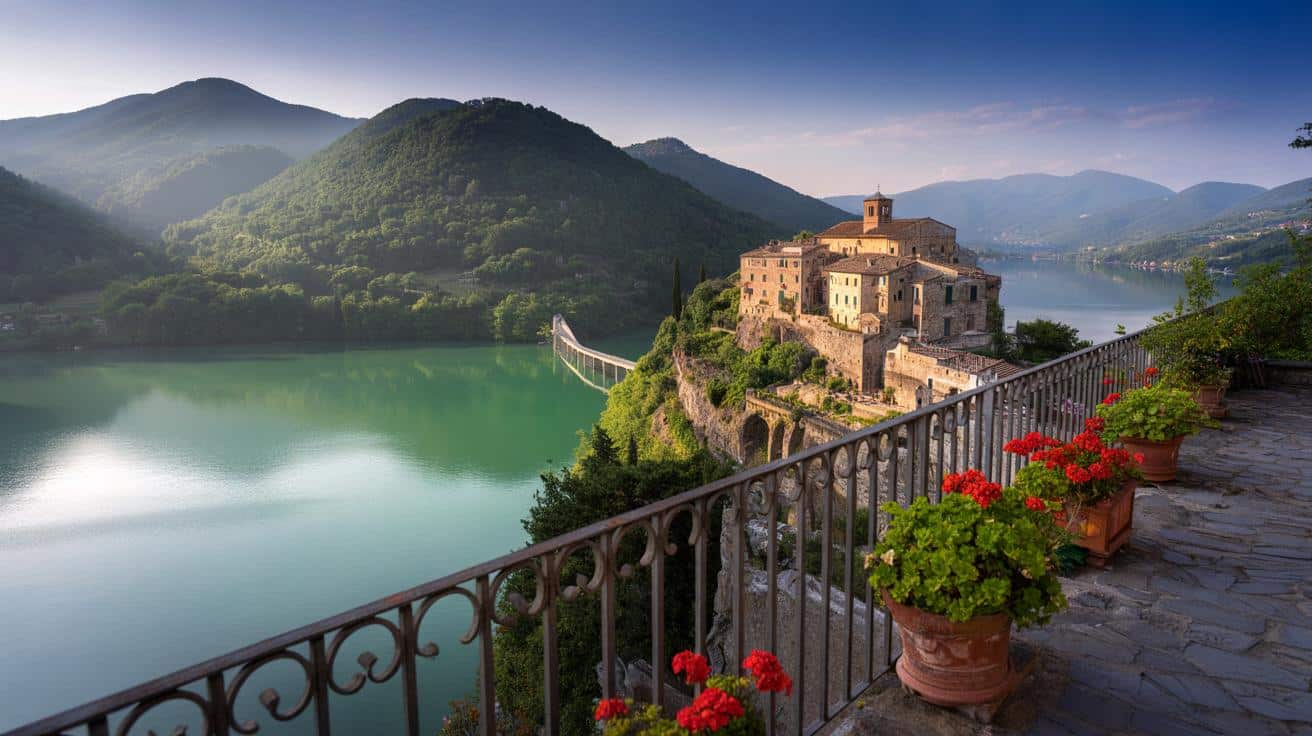 Un angolo di Svizzera nel Lazio: questo borgo ha una vista privilegiata su un bellissimo lago